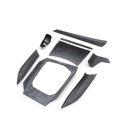 8X Carbon Fiber Interior Center Console Cover Trim Kits For BMW 3 Series G20