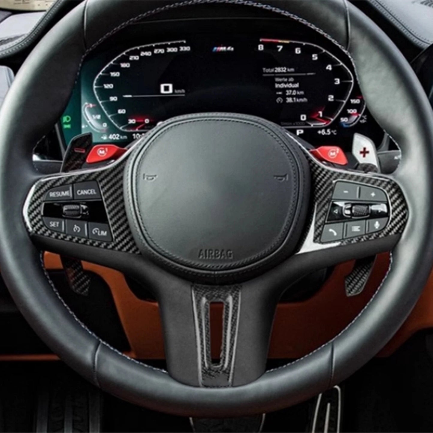 Steering Wheel Trim Cover for BMW Z4 M3 M4 G20 G21 G22 G23 (2019-2023)