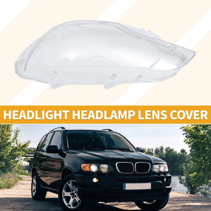 1 x Car Front Left Headlight Lens Cover for BMW X6 (2008-2014) Clear