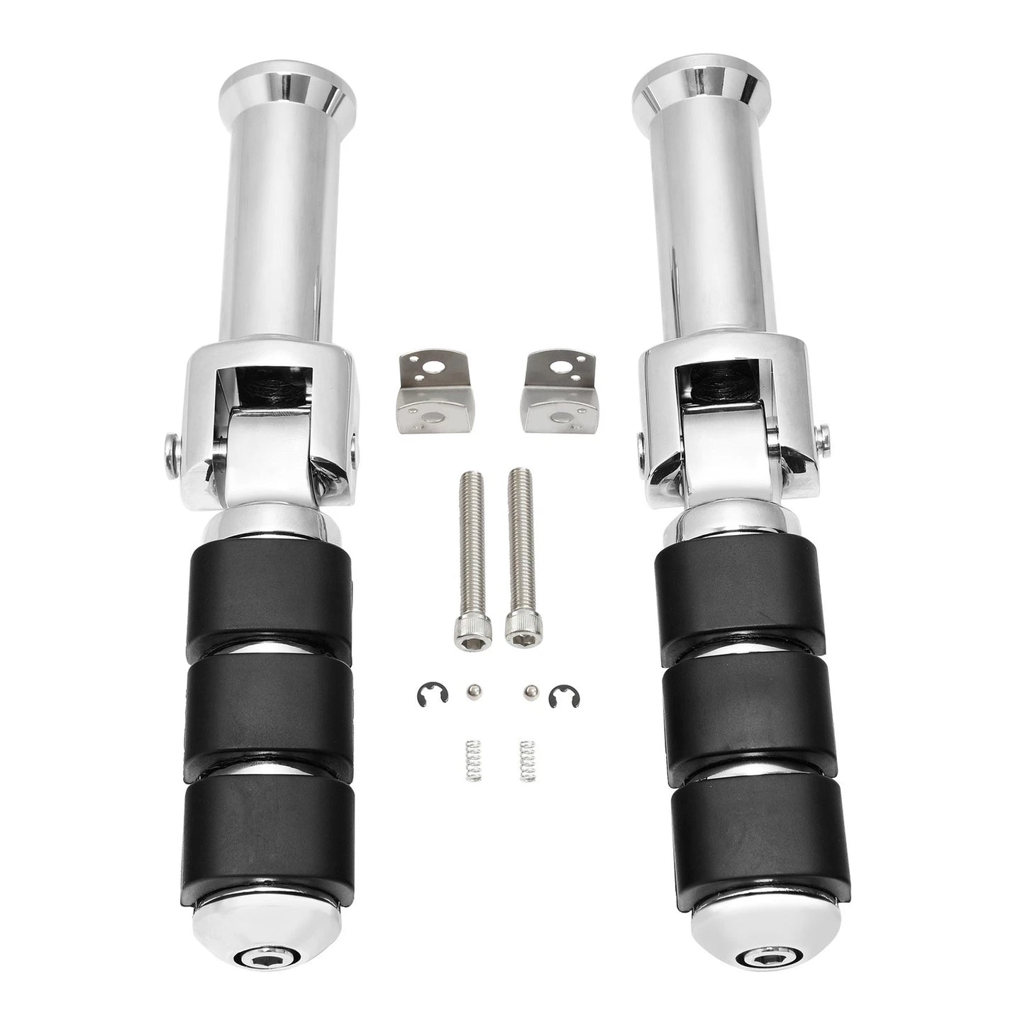 Chrome Rider Driver & Passenger Footpegs Bracket for Harley Softail (2018-2025)