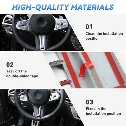 Carbon Fiber Steering Wheel Cover Trim for BMW 3 4 Series G20 G42 (2019-2023)