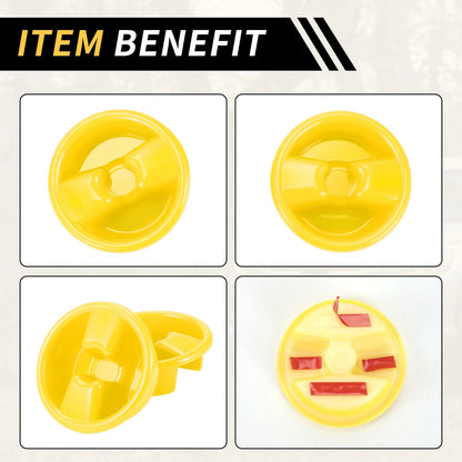 Roof Top Mounting Knob Screw Cover for Jeep Wrangler JK (2007-2017) Yellow