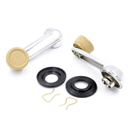 Chrome Door Handle Beige x2 for Toyota Corolla KE20 KE25 DX SR5 Wagon 1970-1978