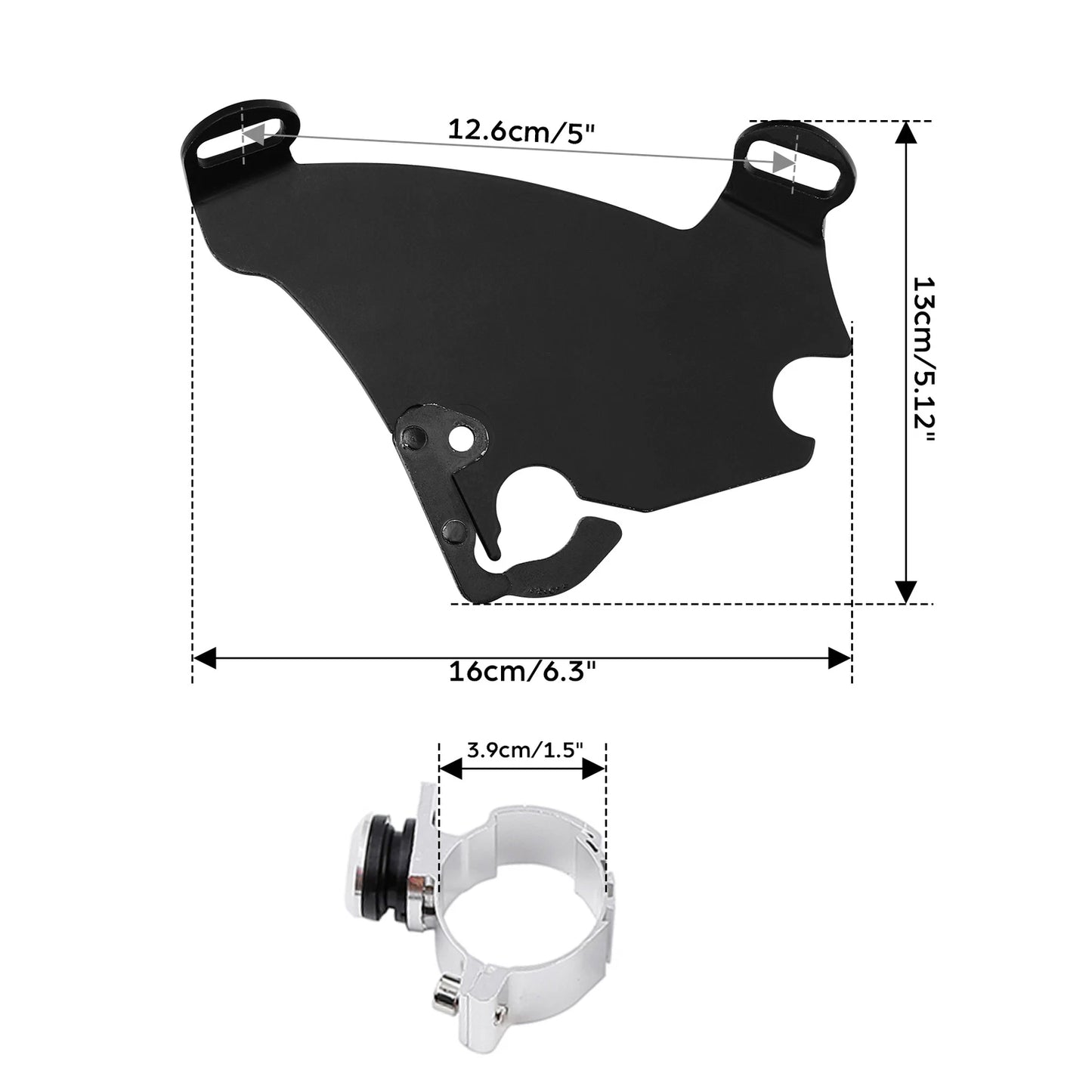 Gauntlet Fairing Trigger Lock Mount for Harley Sportster XL 883 1200 (88-22)