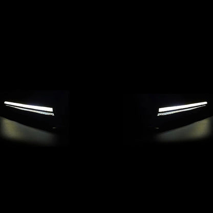 Gloss Black LED Front Bumper Lip for 17-21 Honda Civic Si & Hatchback