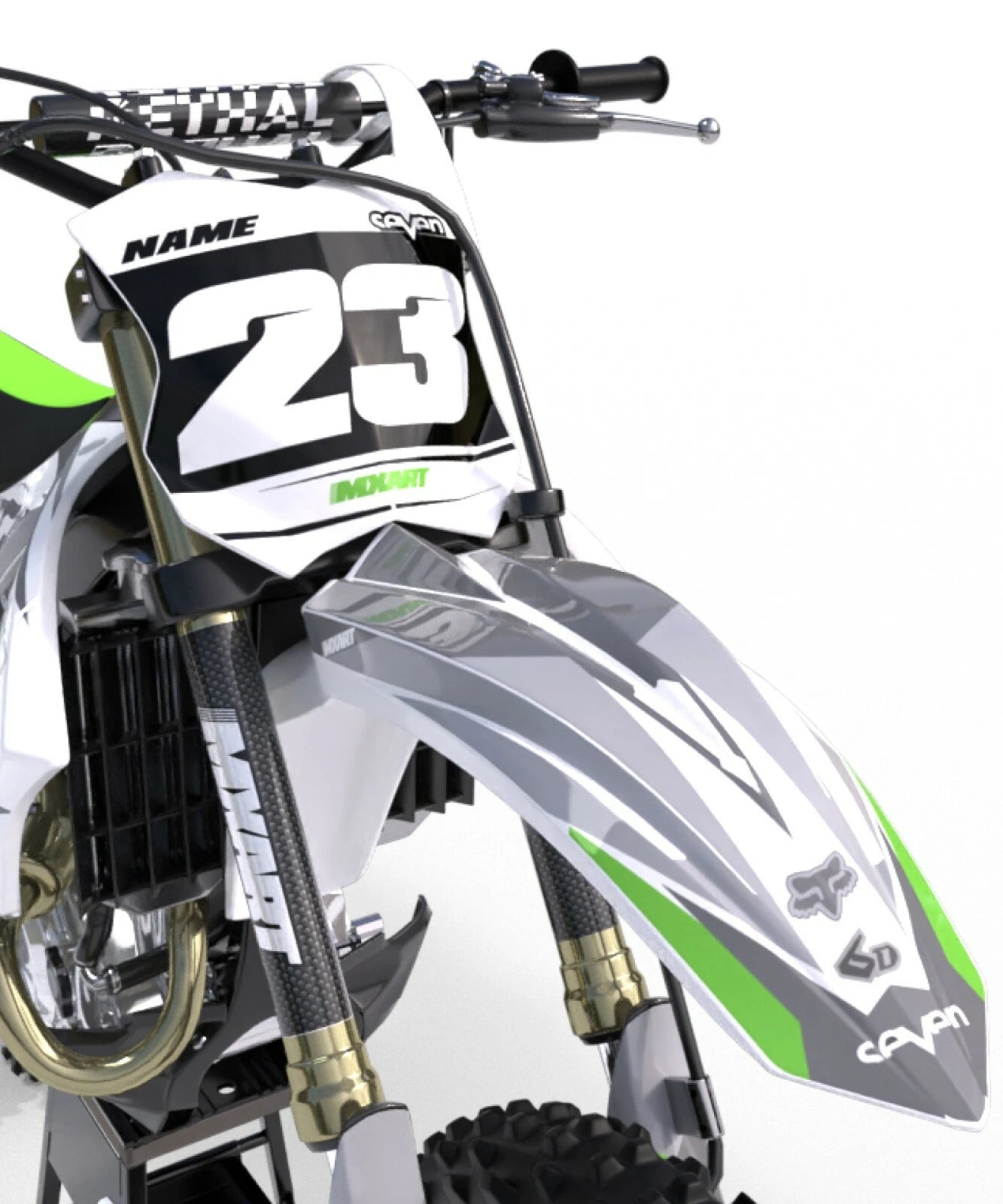 Custom Graphics Kit SHADES for Kawasaki KX 65 (2000-2020) Decals