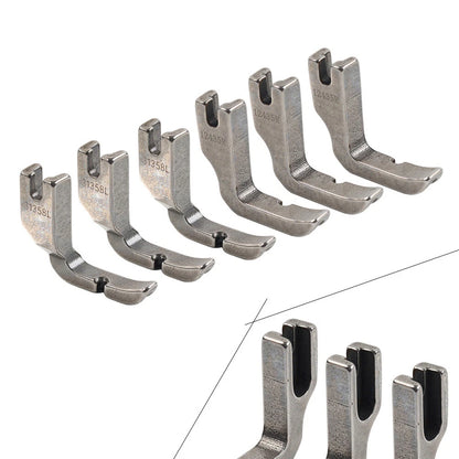 6 x Zipper Piping Feet for JUKI, BROTHER, HIGHLEAD, SINGER, CONSEW