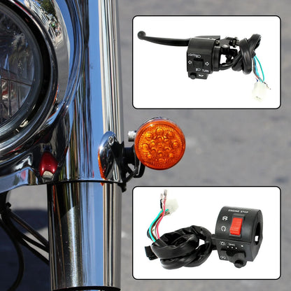 7/8" Handlebar Horn Turn Signal Switch for Suzuki Motorcycle