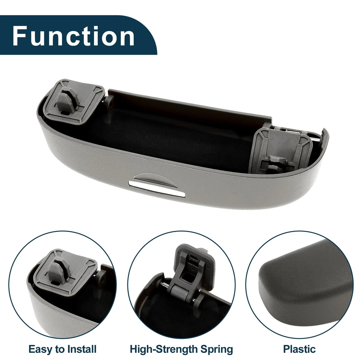 Sunglasses Case for Honda Accord Eyeglasses Holder Dark Grey