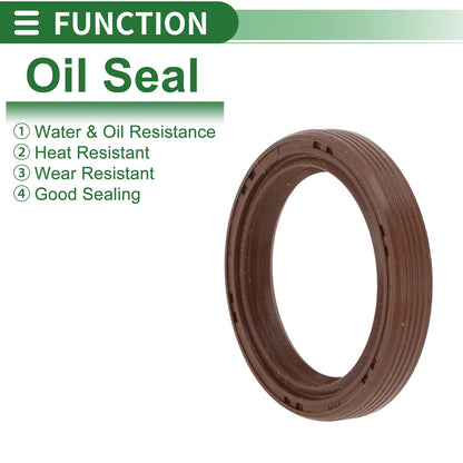 Oil Seal FKM Rubber 32x42x7mm High Pressure Brown 5 Pcs