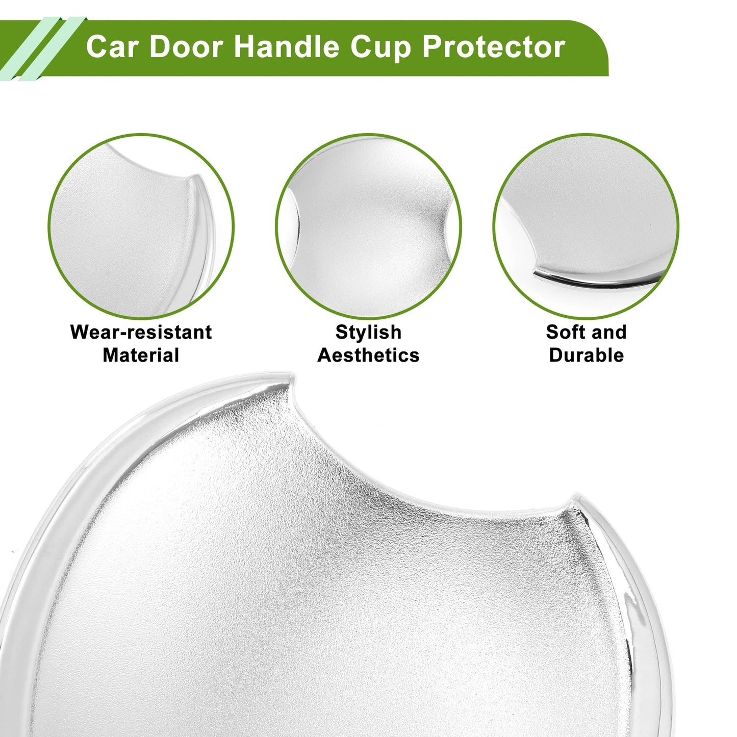 Chrome Silver Door Handle Cup Protectors for Honda Civic (2006-2011) 4 Pcs