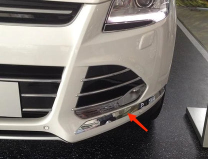 Front Corner Protector Side Cover Trim for 2013-2016 Ford Escape Kuga Chrome 2 x