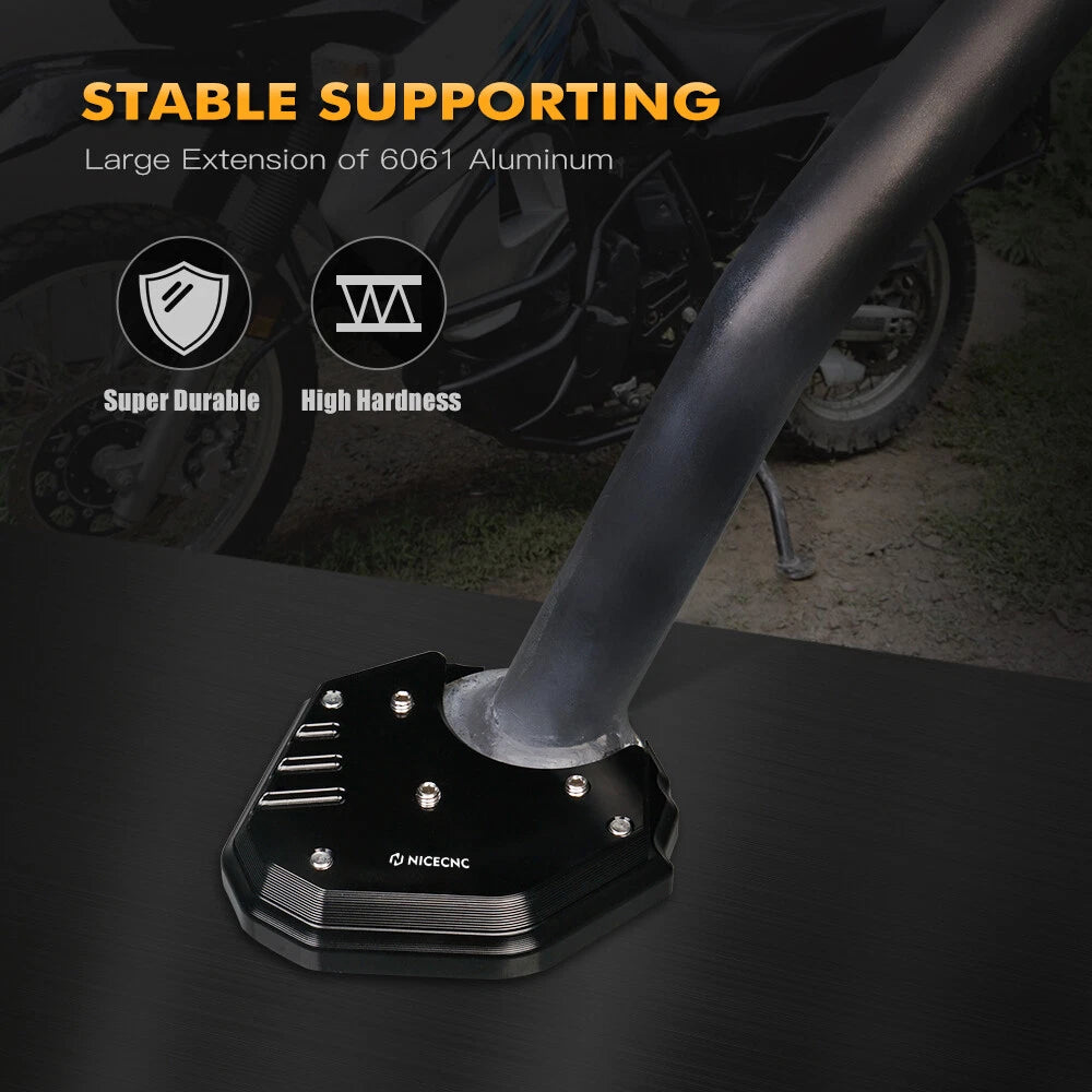 Enlarged Kickstand Extender Foot for Kawasaki KLR650 (2008-2018)