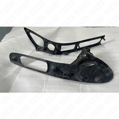 LHD Carbon Fiber Interior Door Handle Panel Replacement for Mazda RX-7 FD3S
