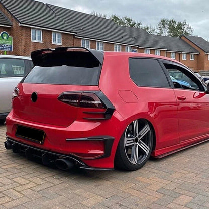 Rear Bumper Spoiler Fog Light Trim for VW Golf 7 GTI R GTD (2013-2016)