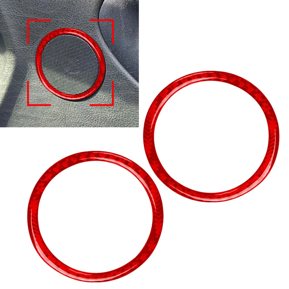 Door Speaker Ring Cover Trim for BMW 3 Series E36 (1991-1999) Red