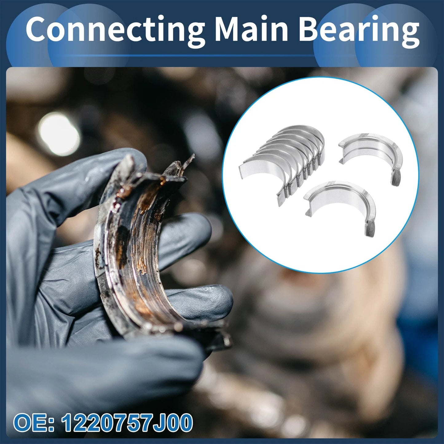 Main Bearing Set for Nissan ALMERA (1999-2000) - 10 Pcs
