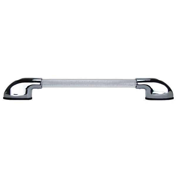 Caravan LED Blue Illuminated Hand Rail 12V Chrome Plated Zinc Alloy End Caps