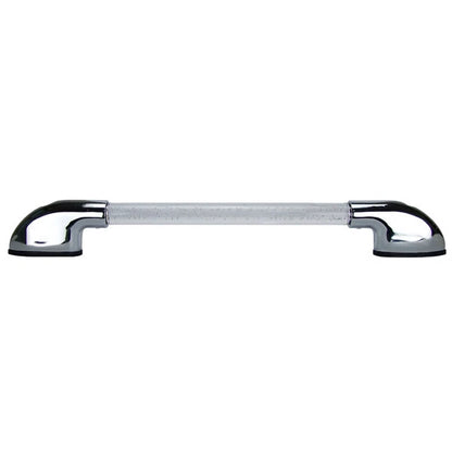 Caravan LED Blue Illuminated Hand Rail 12V Chrome Plated Zinc Alloy End Caps