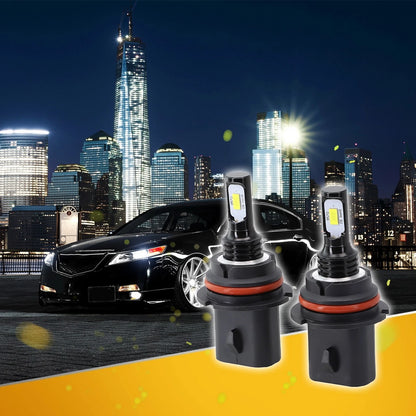 LED Car Headlights 2Pcs Single Beam for Car