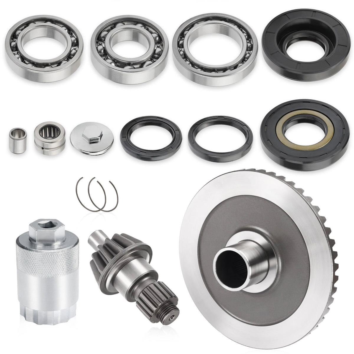 Rear Diff Final Drive Pinion Ring Gear Bearings for Honda Rancher TRX350 TRX400 (2000–2011)