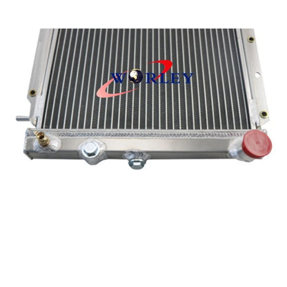 Aluminum Radiator + Fan for Subaru Leone L Series Wagon 1.6L 1.8L (85-94)