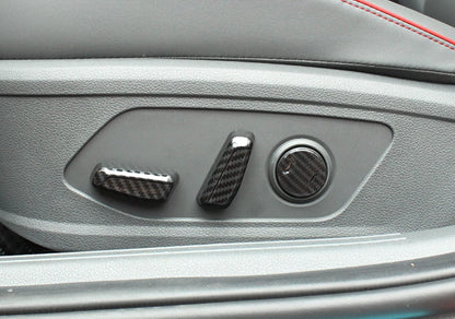 Carbon Fiber Seat Adjustment Button Lid Cover for Hyundai Sonata (2020-2023)