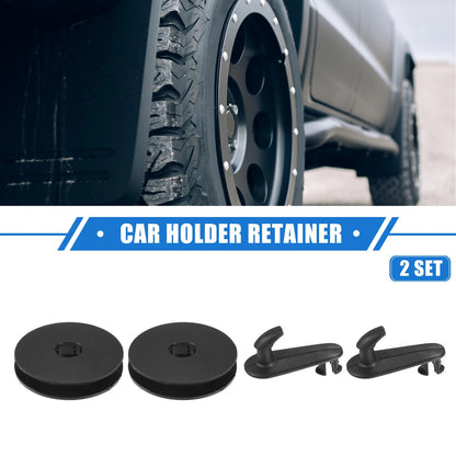 2 x Car Holder Retainer for Toyota Plastic Black Floor Mat Fixing Clips