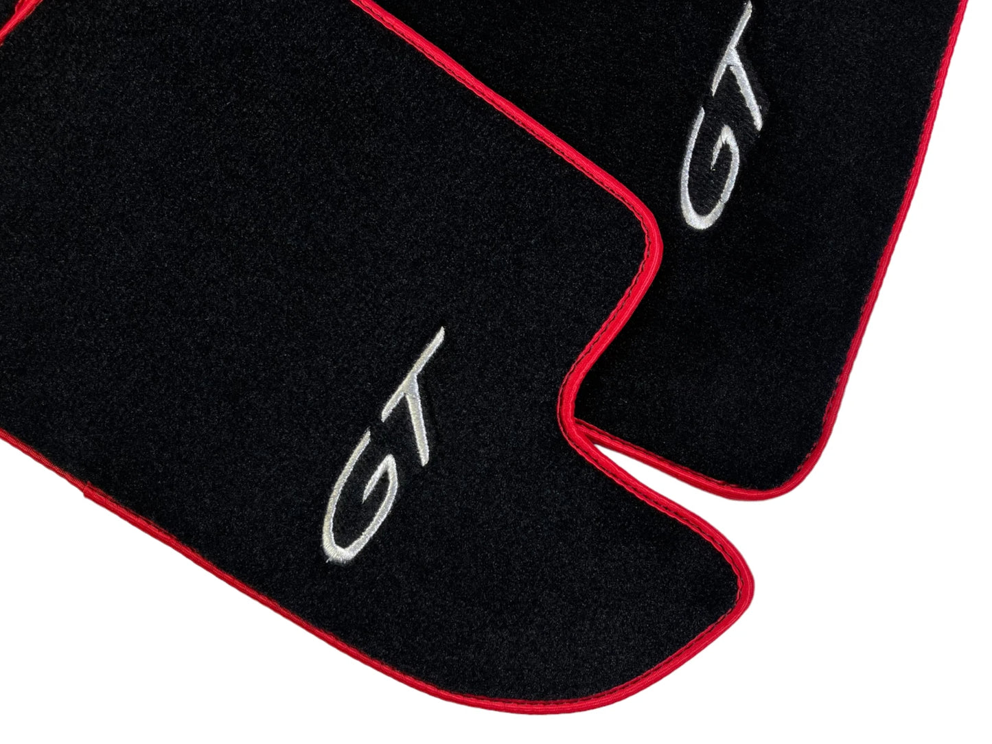 Floor Mats for Bentley Continental GT 2012-2017 Black Carpets with Red Trim