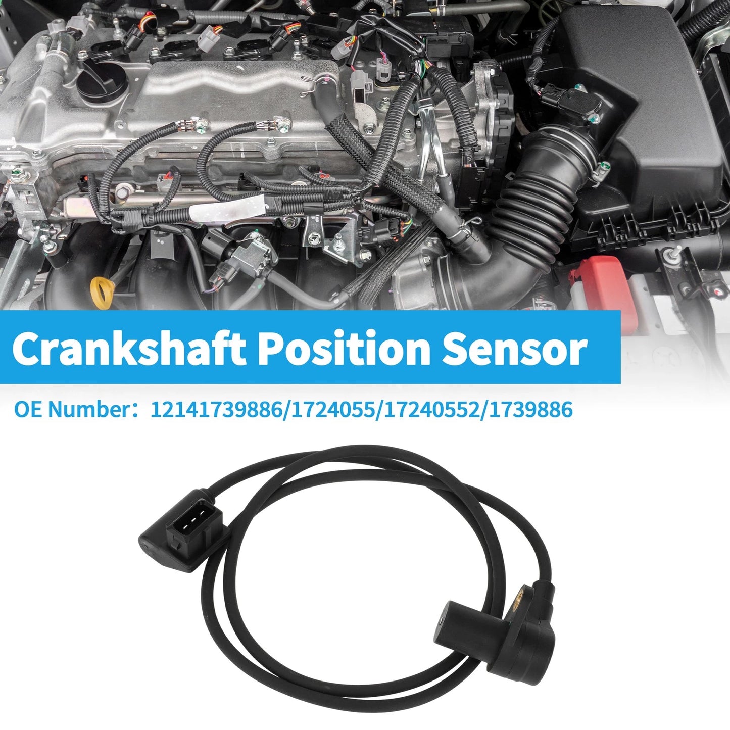 Crankshaft Position Sensor for BMW E36 318i (1993-1998) 1 x Black Sensor