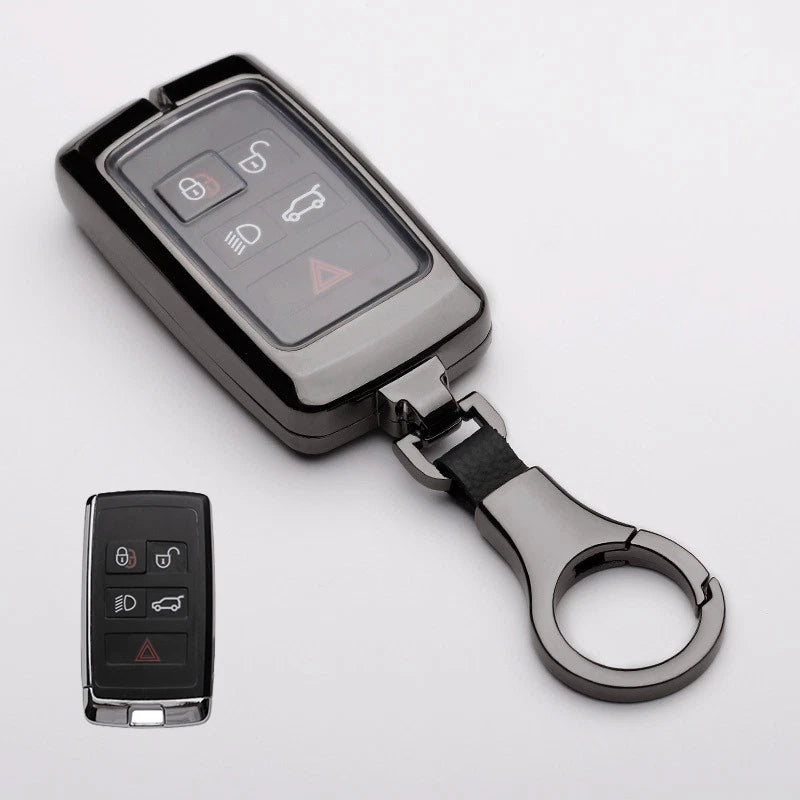 Zinc Alloy Car Key Fob Case Cover for Jaguar Land Rover Range Rover Evoque (2011–2024)