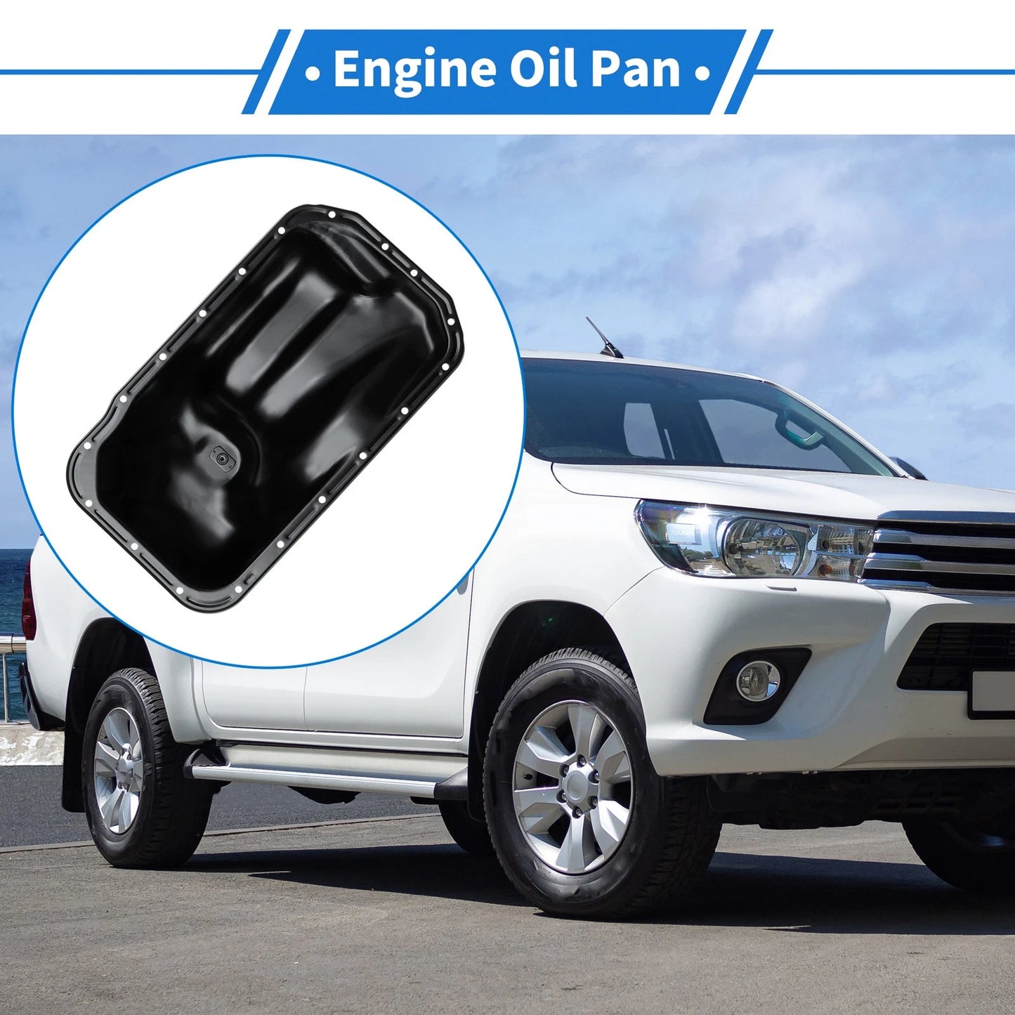 1 Pc Engine Oil Pan for Toyota Tundra (2000-2004)