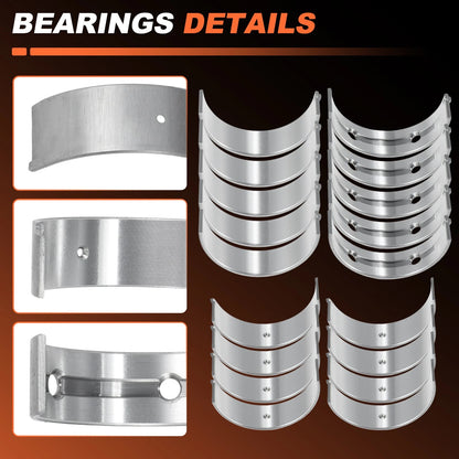 20 x Main & Rod Bearings Set for Kia Optima, Sportage (2011-2016)
