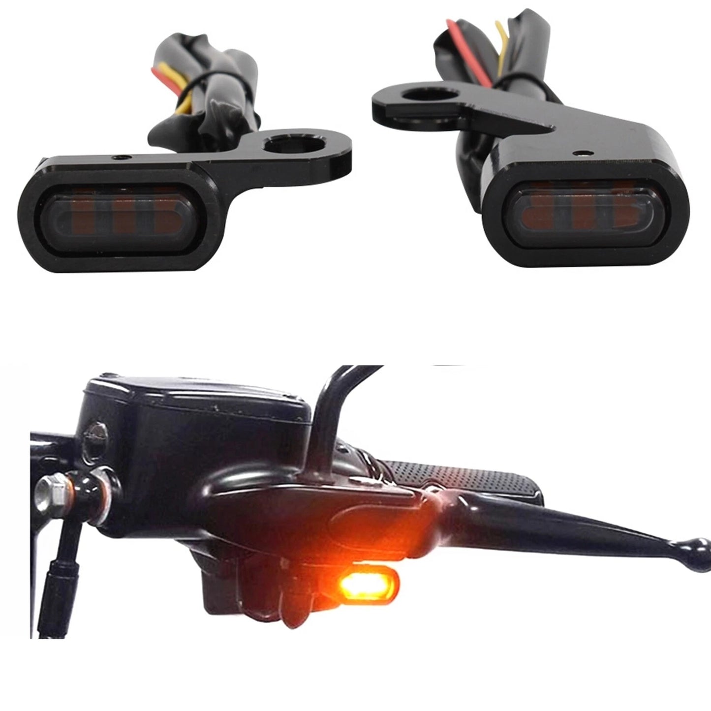 Front Turn Signal Light for Harley Touring/Softail (2009-2017) Black