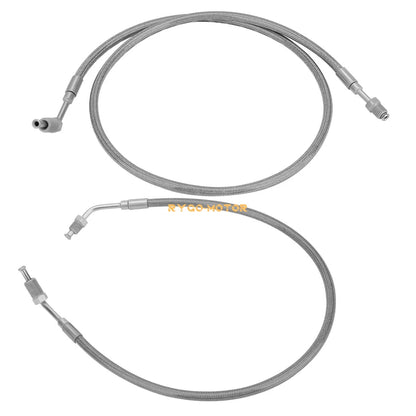 2 x Front Left & Right Brake Hose Line for Polaris Ranger TM 650