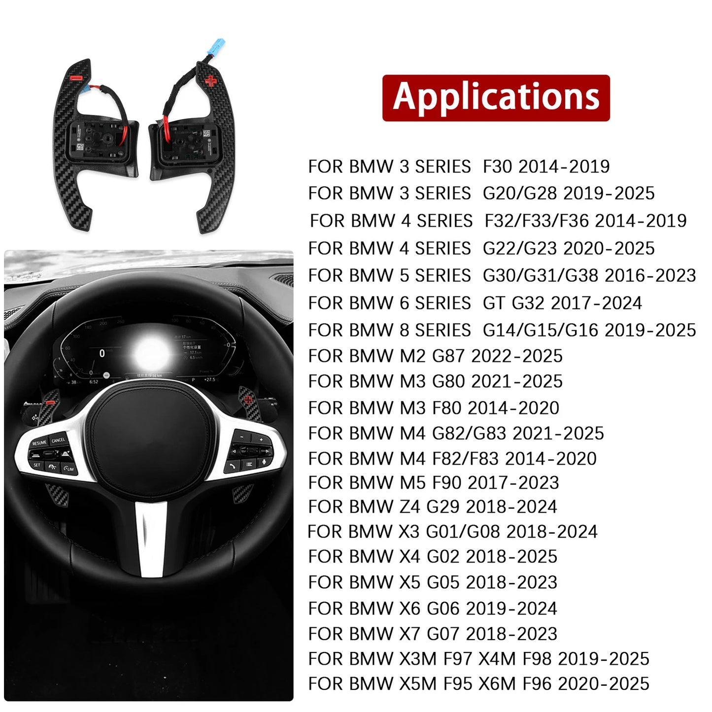 Steering Wheel Shift Paddle for BMW 3 Series G20 G28 (2019-2025)
