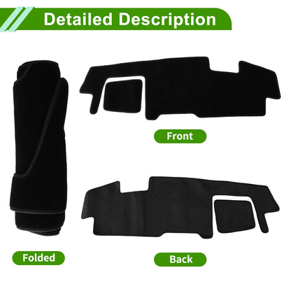Dashboard Cover for Suzuki Spacia MK53S (2017-Current) Black Polyester 1 Pc