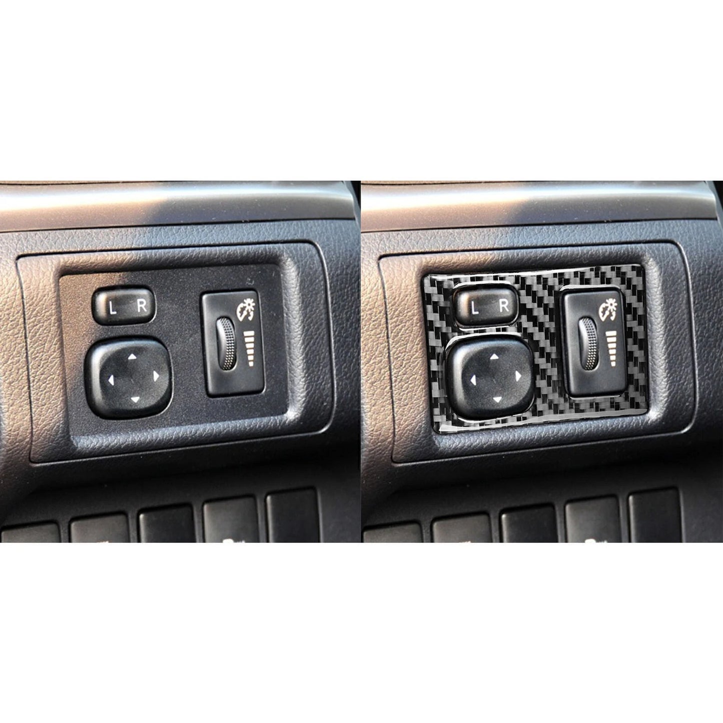 Carbon Fiber Headlight Switch Button Cover for Lexus CT200h (2011-2017)