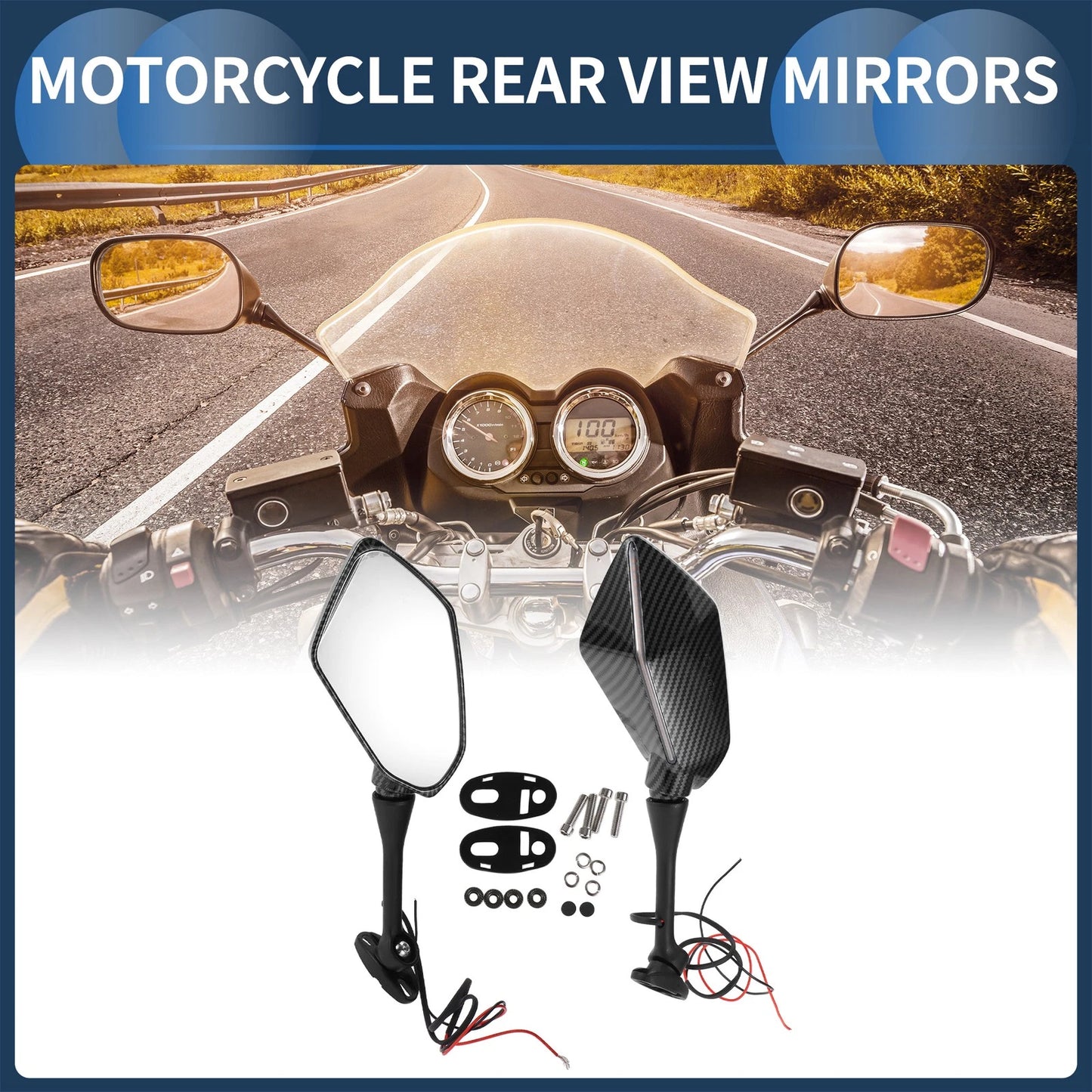 Rear View Mirrors for Suzuki GSX-R600 GSX-R750 2003-2017 Aluminum