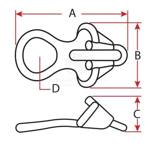 Mooring Chain Claw / Anchor Chain Claw for 10-13mm Chain 316 Stainless Steel