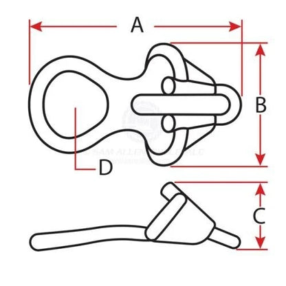 Mooring Chain Claw / Anchor Chain Claw for 10-13mm Chain 316 Stainless Steel