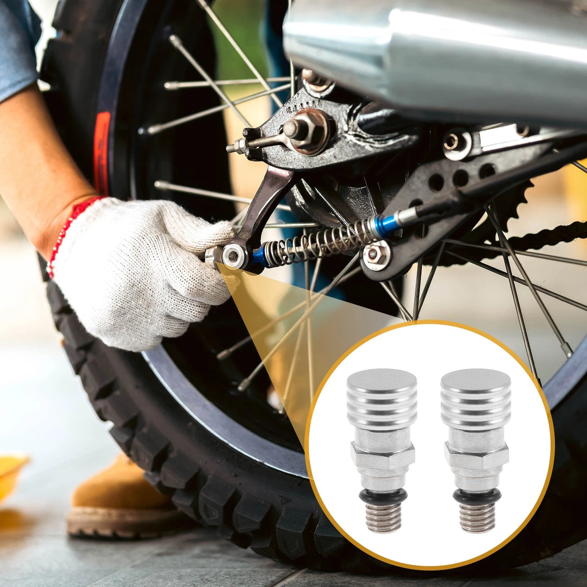 Screw M5x0.8 Fork Air Bleeder Valve Metal Silver Tone 2 x for Motorcycle
