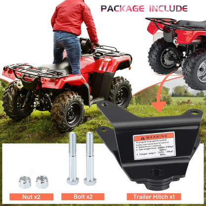Trailer Hitch w/ Bolt for Honda Recon 250 TRX250 TM/TE