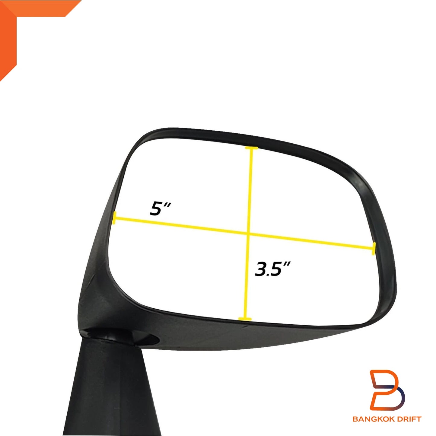 Black Fender Side Door Wing Mirrors for Toyota Hilux Ute (72-83)