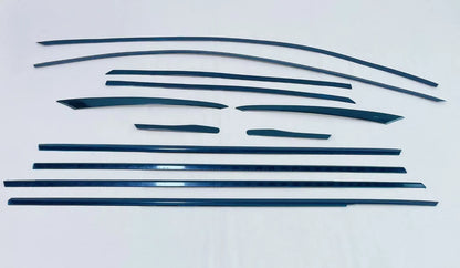Black Titanium Window Frame Molding Cover Trim for 2024-2025 Hyundai Elantra