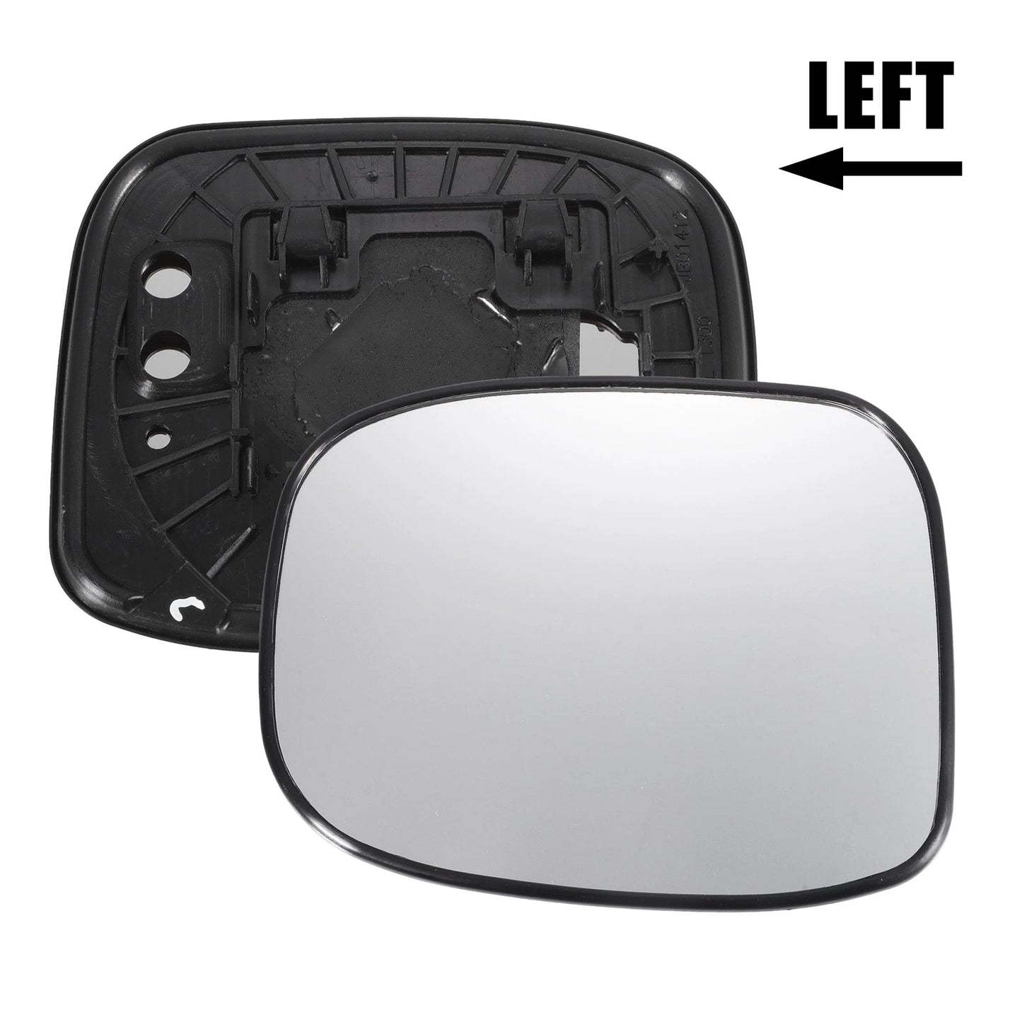 Left White Mirror Glass w/ Back Non-heated for Honda Model with Lamp