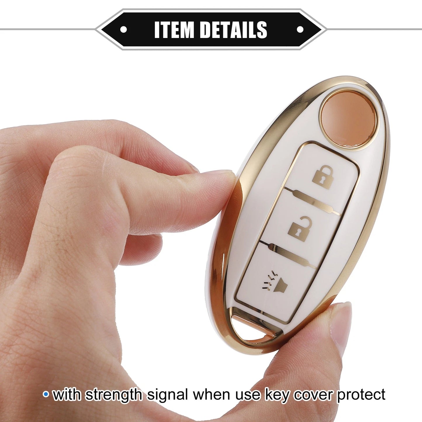 3 x Keyless Key Fob Shell Cover Case for Nissan Altima Armada (2002-2023)