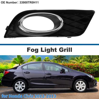 Front Right Fog Light Grill for Honda Civic (2012-2013)