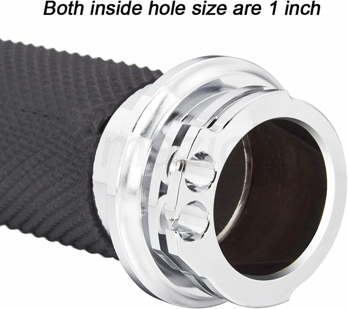 Chrome 1" Handlebar Grips for Harley Touring Sportster 883 1200 (2004-2023)
