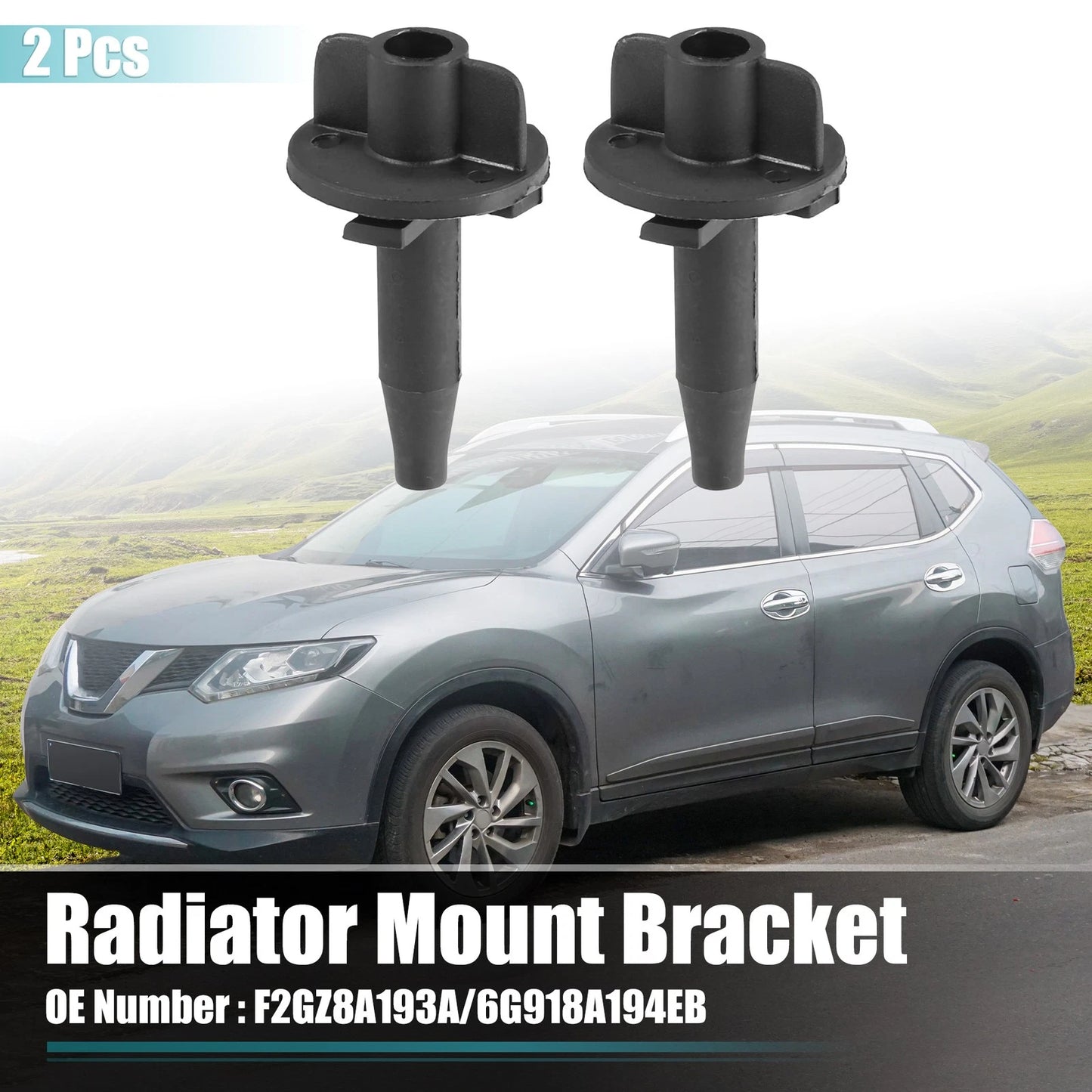 2 x Radiator Mount Bracket for BMW 135i (2008-2009)